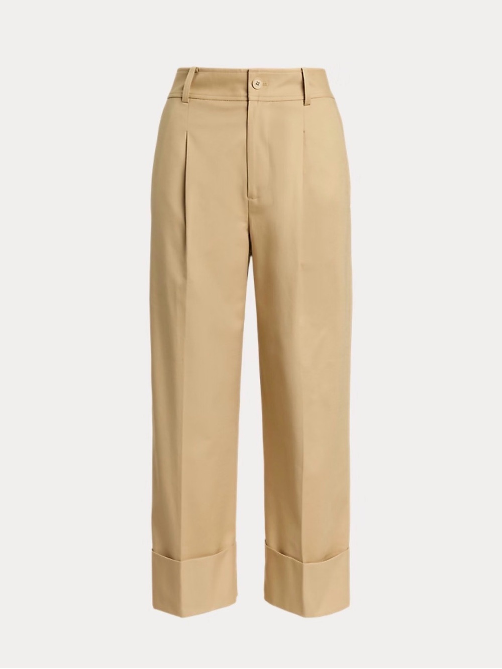 New with Tags!Ralph Lauren Double-Faced Cotton Ankle Trouser - Size 18
